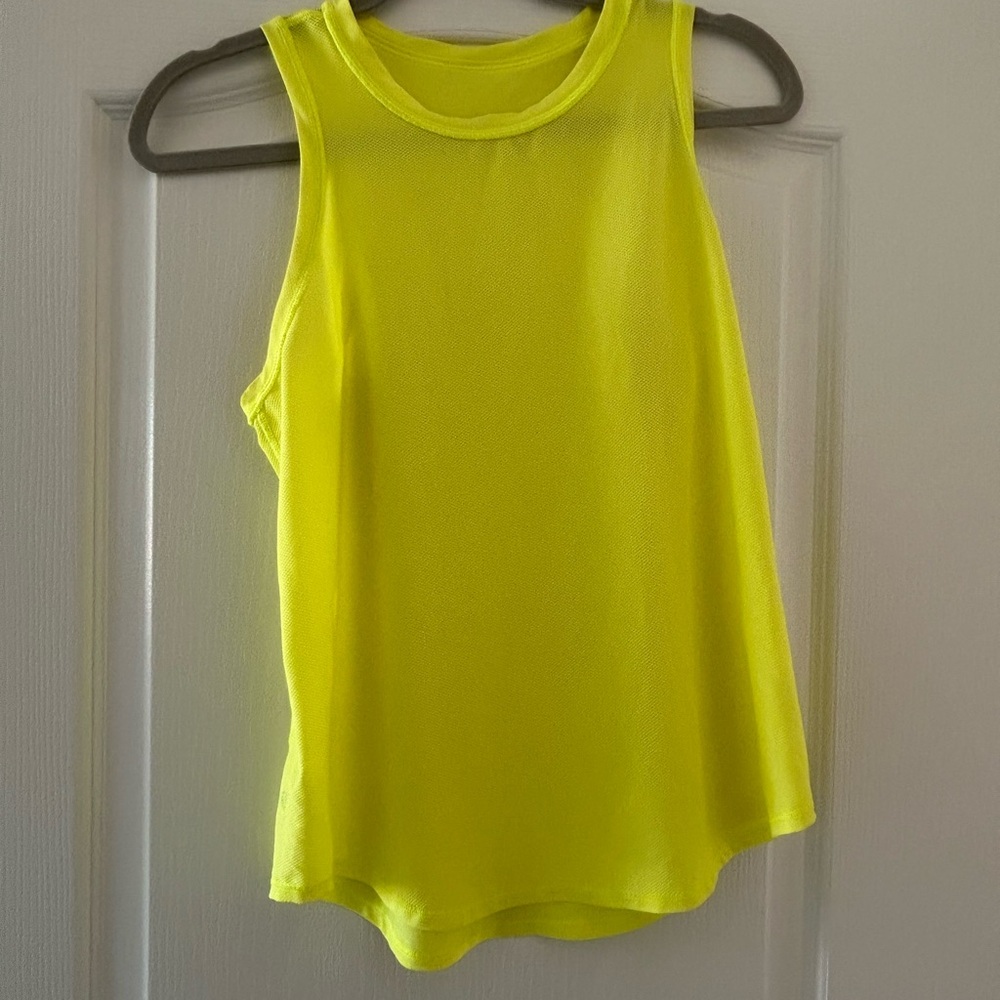 Lululemon Athletica Yellow Muscle Tank Top
